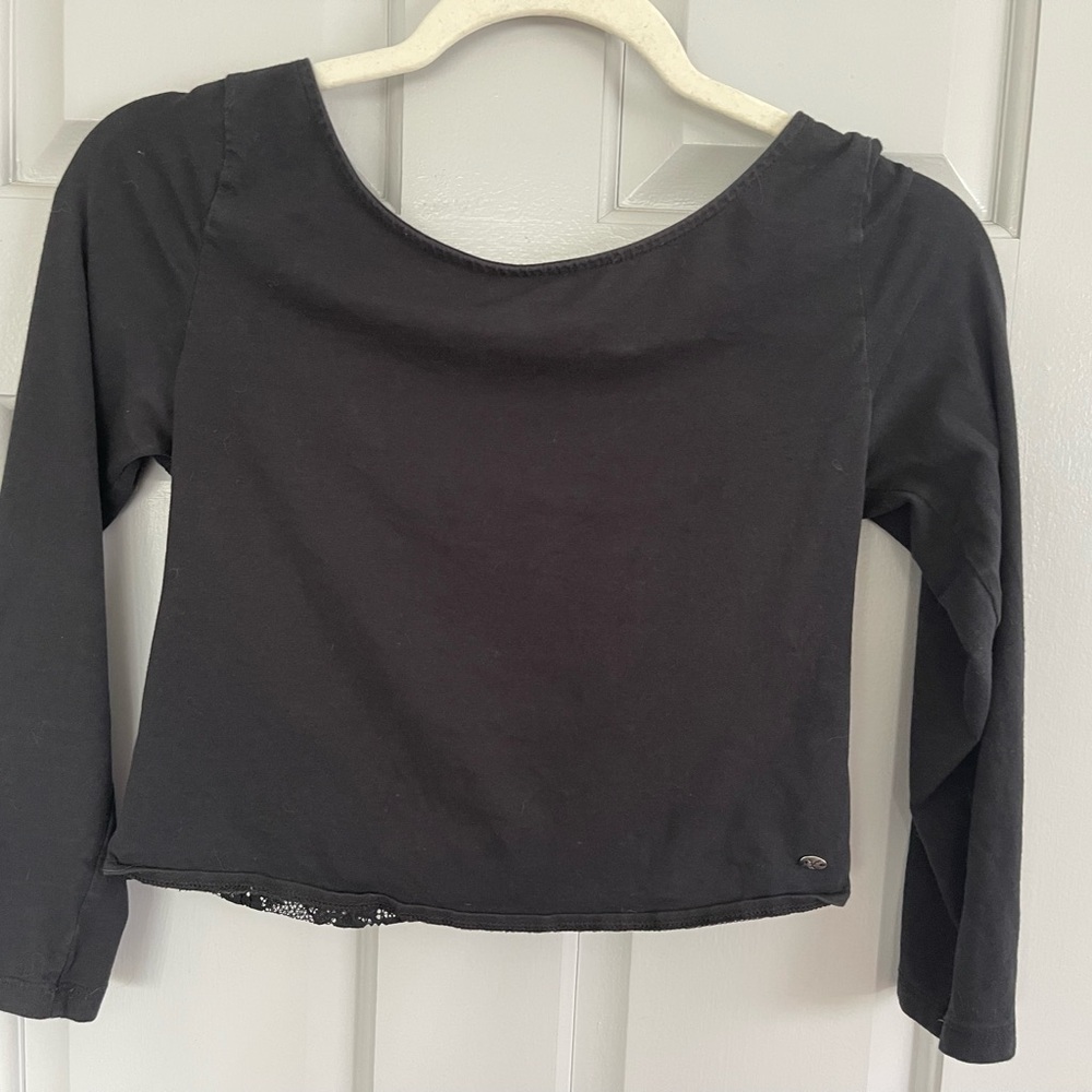 Black Lace open back American eagle top